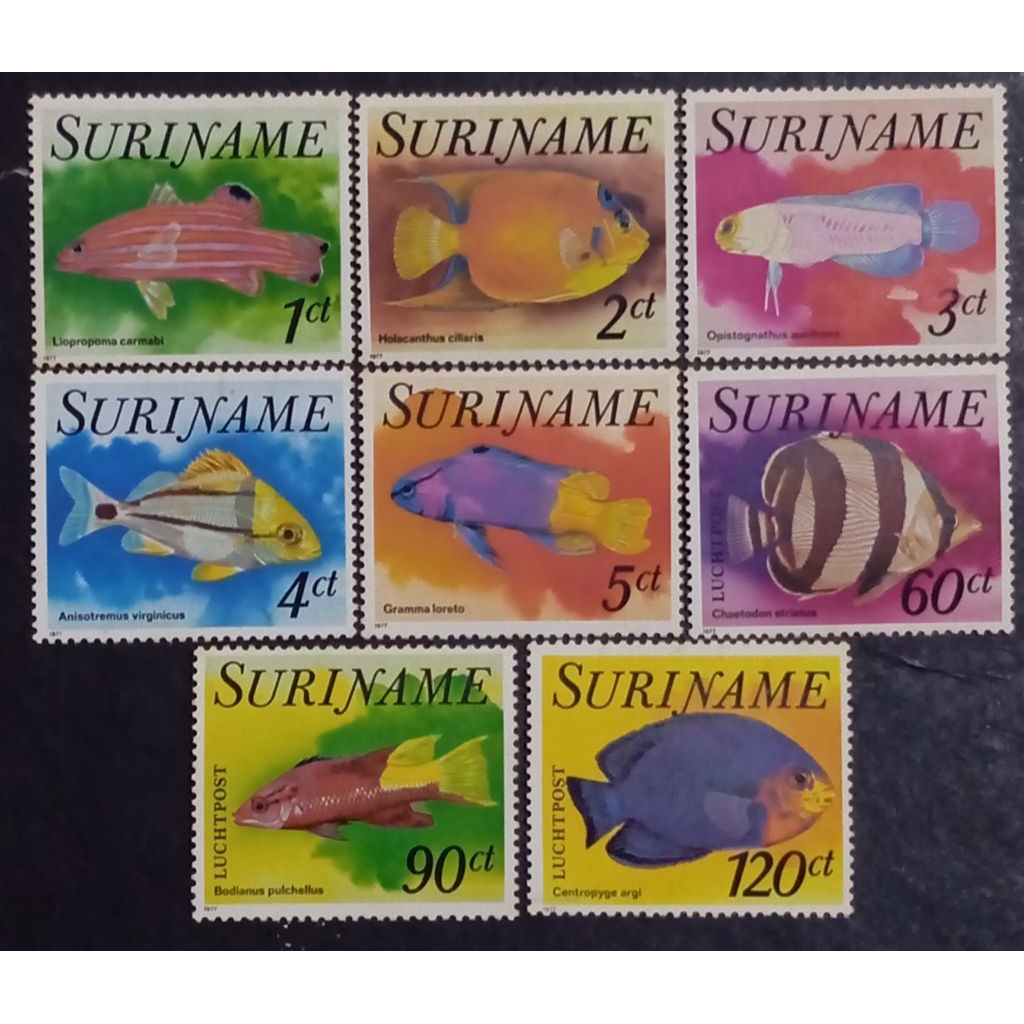 

Prangko Suriname 1977 Fish Complete set