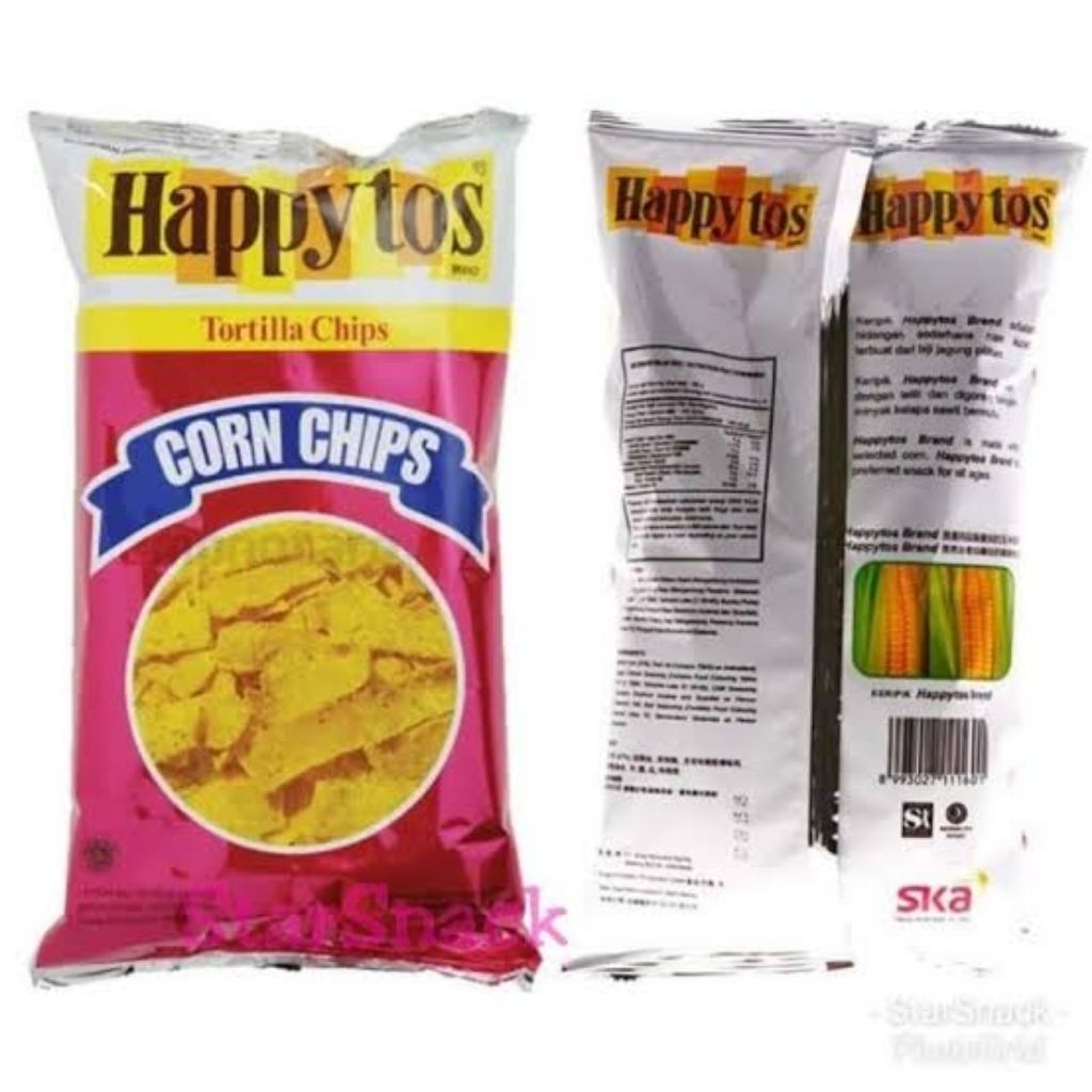

HAPPY TOS TORTILLA ChipS MERAH NETTO 160 GR Cemilan Jagung Keripik Makanan Snack