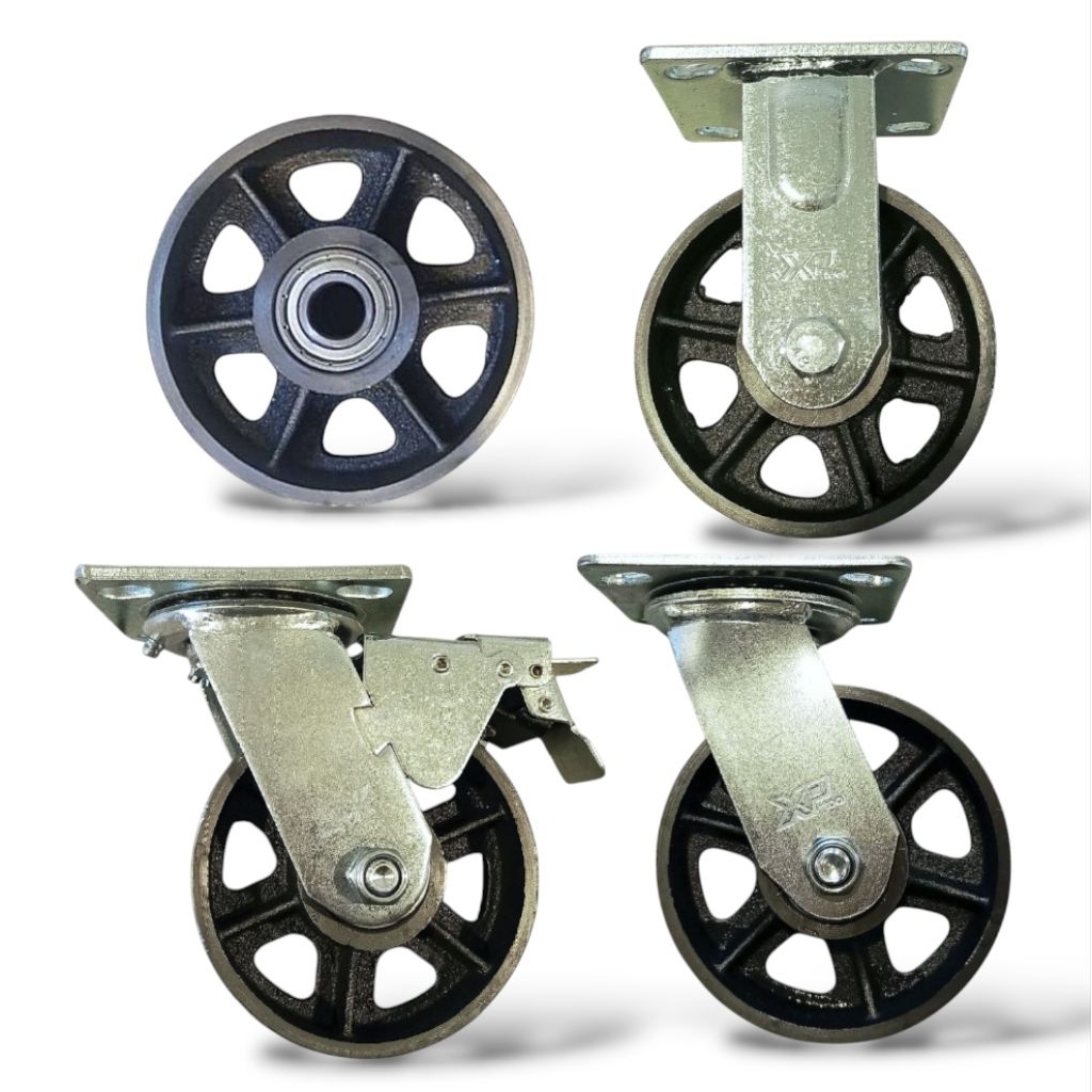 RODA TROLI/TROLLEY - RODA BESI HEAVY DUTY 6 INCH