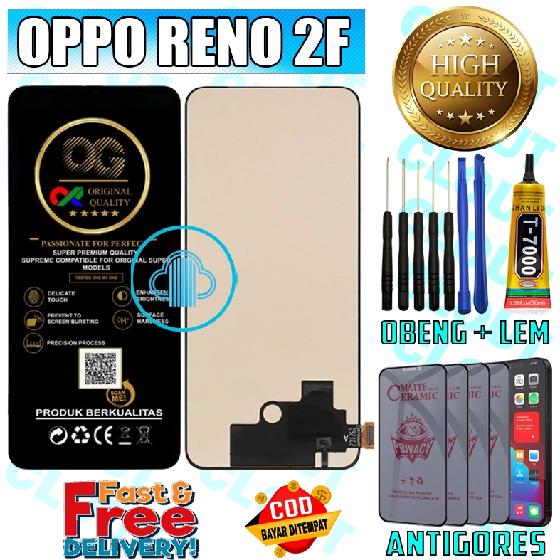 LCD TOUCHSCREEN OPPO RENO 2F LAYARSENTUH RENO SERIES ORIGINAL ORI ALL MEREK FULLSET OEM