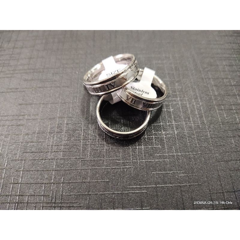 grosir CINCIN TITANIUM MOTIF ANGKA ROMAWI