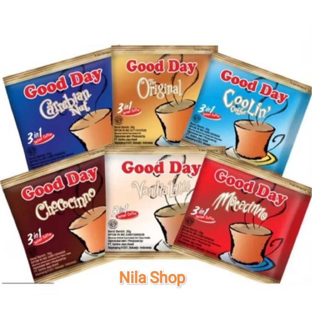 

GOOD Day All Varian 20 gr Bisa COD FREE ONGKIR | ALL VARIAN 8 PIES