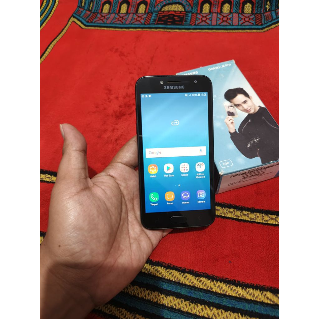 samsung j2 pro 32gb fulset lengkap bagus garansi resmi 4G sim normal smua sein hp bekas murah