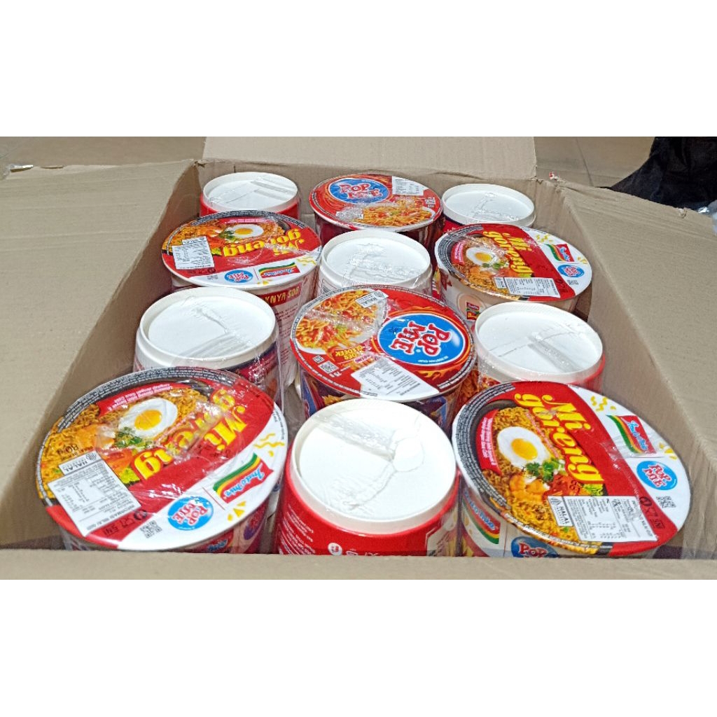 

Pop Mie Goreng 1 Dus Snek Time Pedes Gledek Boleh Mix