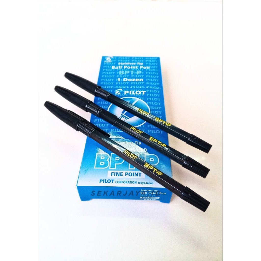 

Pulpen / Ballpoint pilot BPT-P Pen tinta hitam 12pcs