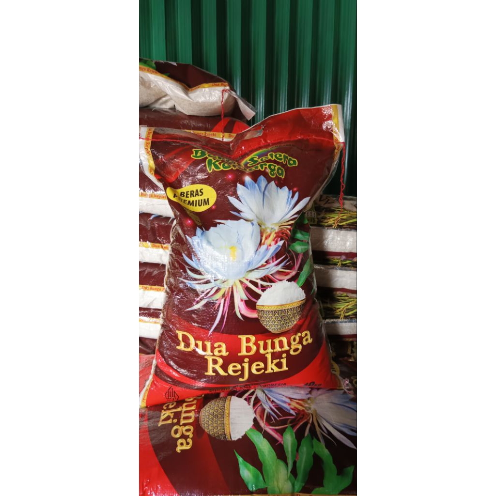 

[ 10 Kilogram ] Beras Cap Dua Bunga Rejeki Beras Putih Selera Keluarga