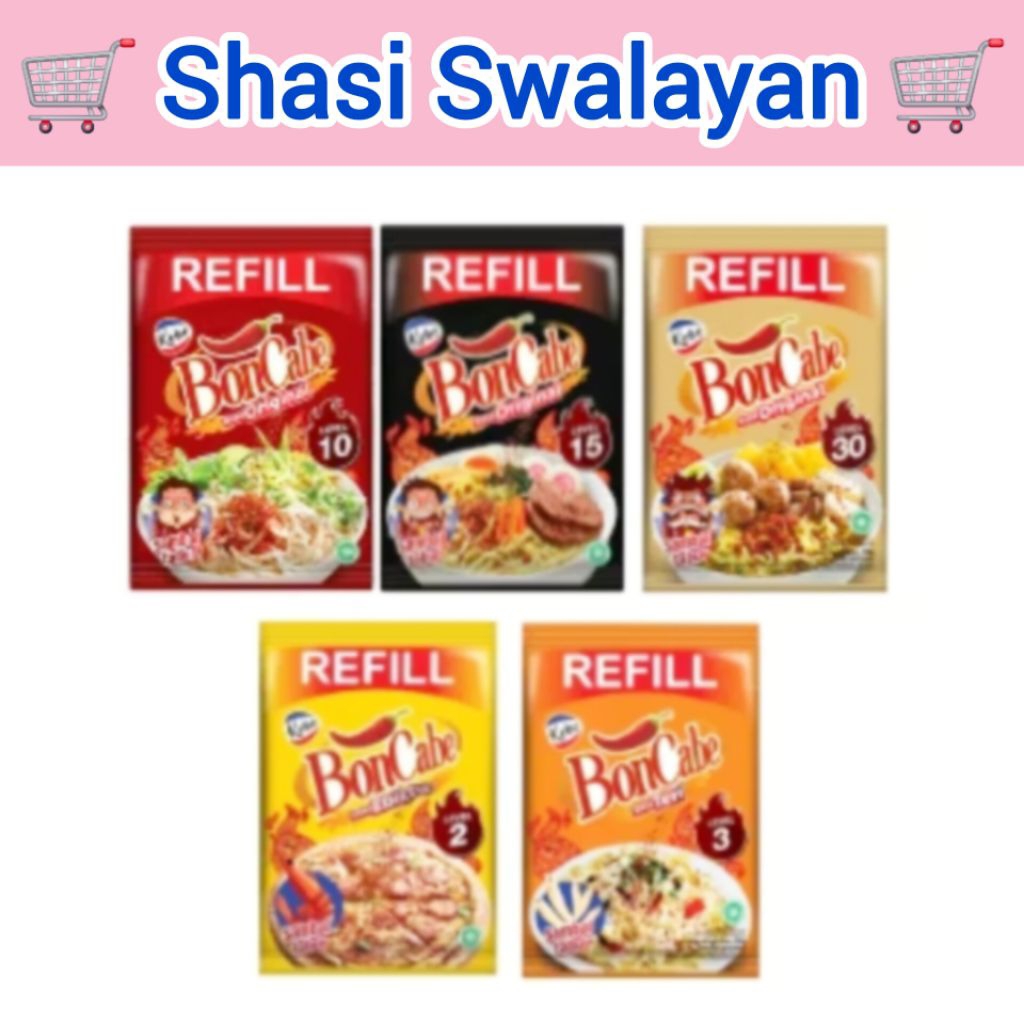 

Boncabe Bon Cabe Tabur REFIIL 35 GR - Lvl 2/3/ 5/10/ 15/ 30 AII Varian