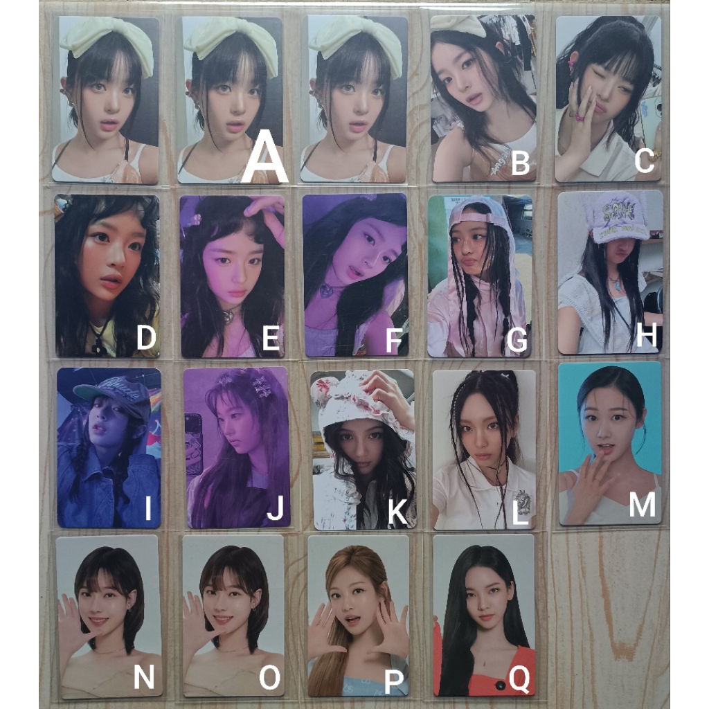 PC PHOTOCARD OFFICAL NEWJEANS HANNI PITA DANIELLE HYEIN, AESPA KARINA GISELLE NINGNING WINTER