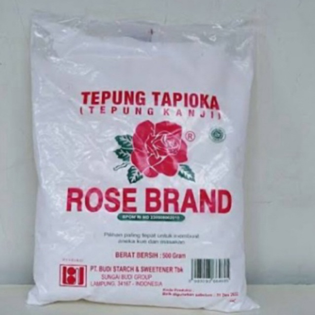 

Tepung Tapioka / tepung kanji merk Rose Brand 500gram