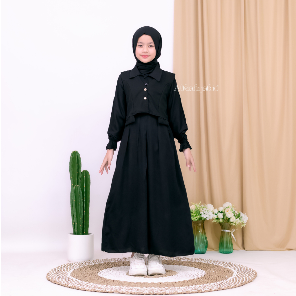 Gamis Anak Perempuan Umur 3-14 Terbaru 2026 Games Tanggung Usia 15 Ghamis Syari Anakk Tpa Set Ro Baj