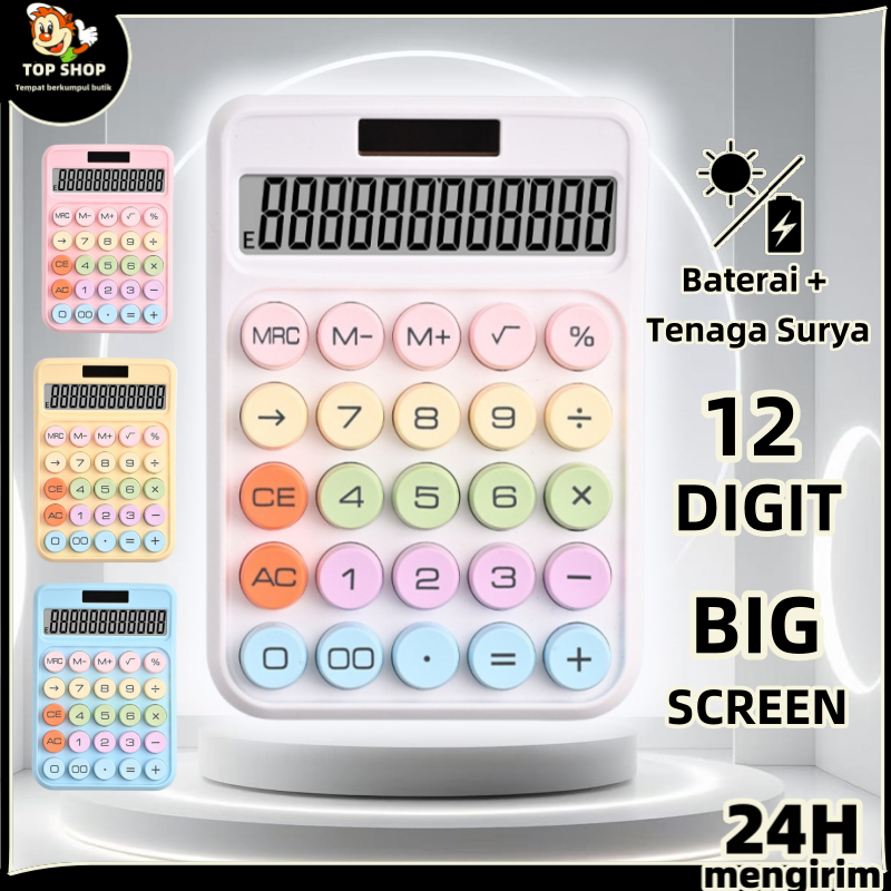 Pelangi Kalkulator Desktop Meja Kantor / Calculator /  kalkulator akuntansi / kalkulator dagang