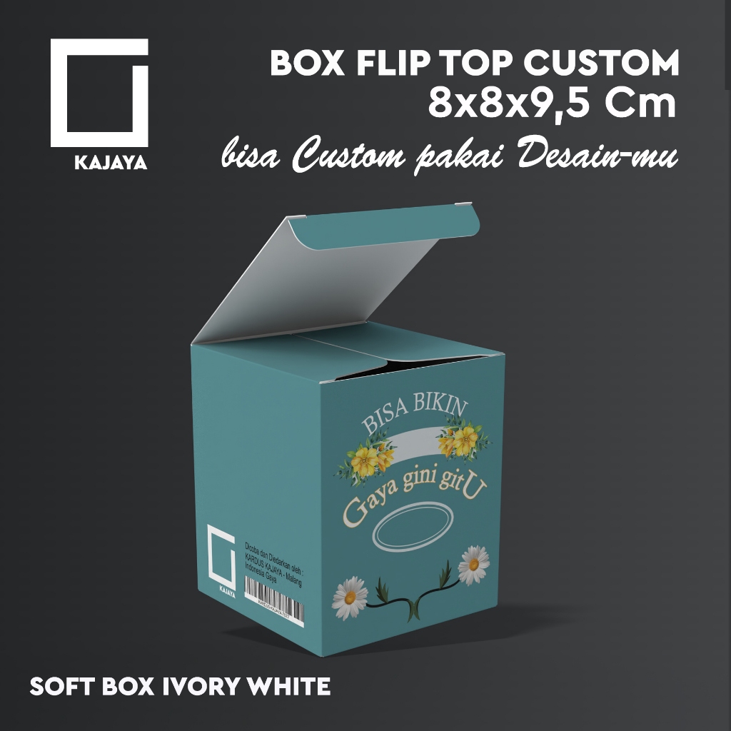 

Box Kotak Custom 8x8x9 Cm Gelas Sabun Lilin Candle Aromatik Kemasan Parfum Packaging Kosmetik Cream