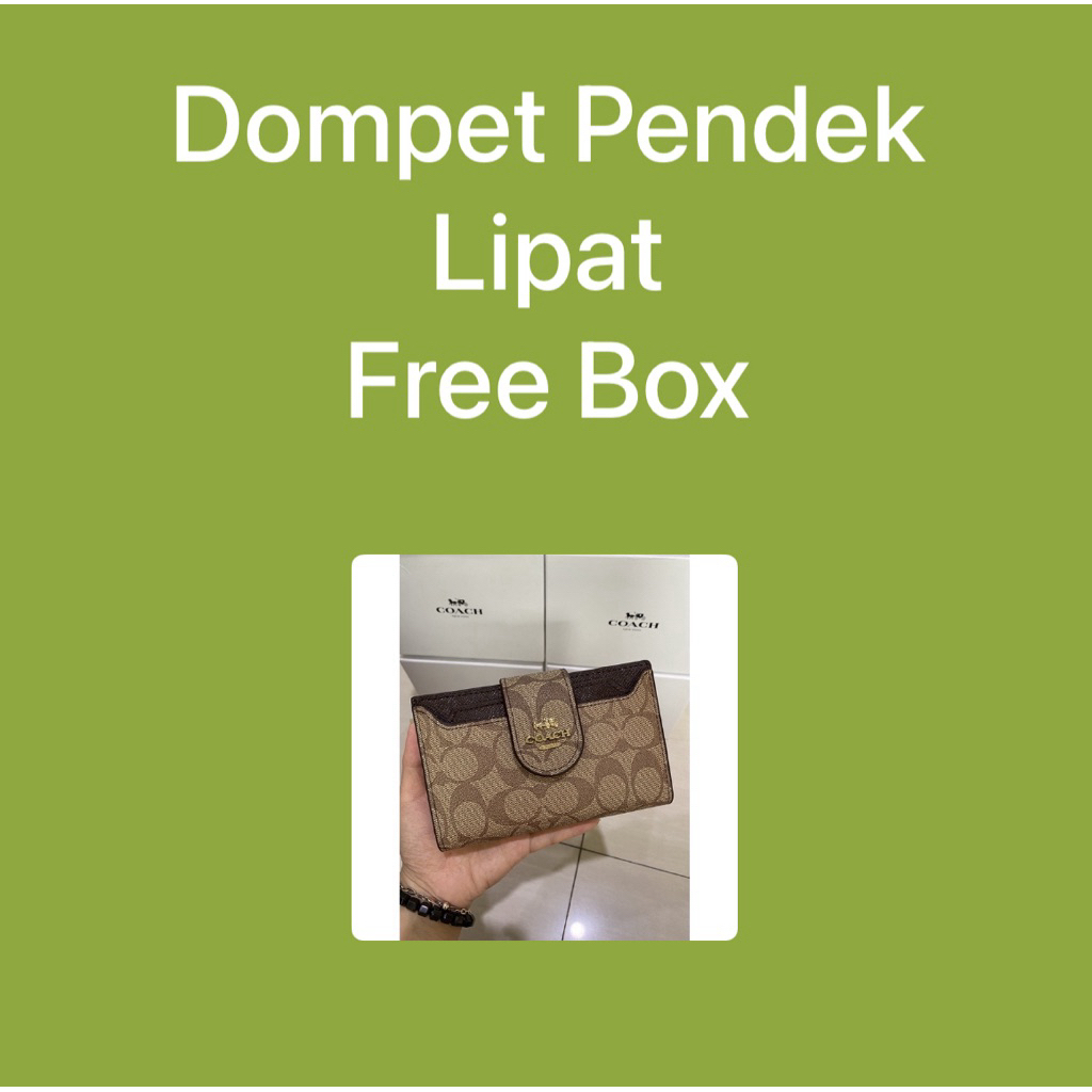 DOMPET COKLAT PENDEK FREE BOX IMPORT