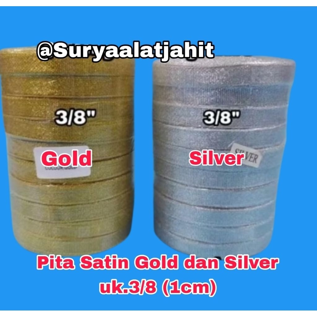 

Pita Mas/Perak 3/8in/1cm (1Pak@5rol) =rp.18.250/5rol