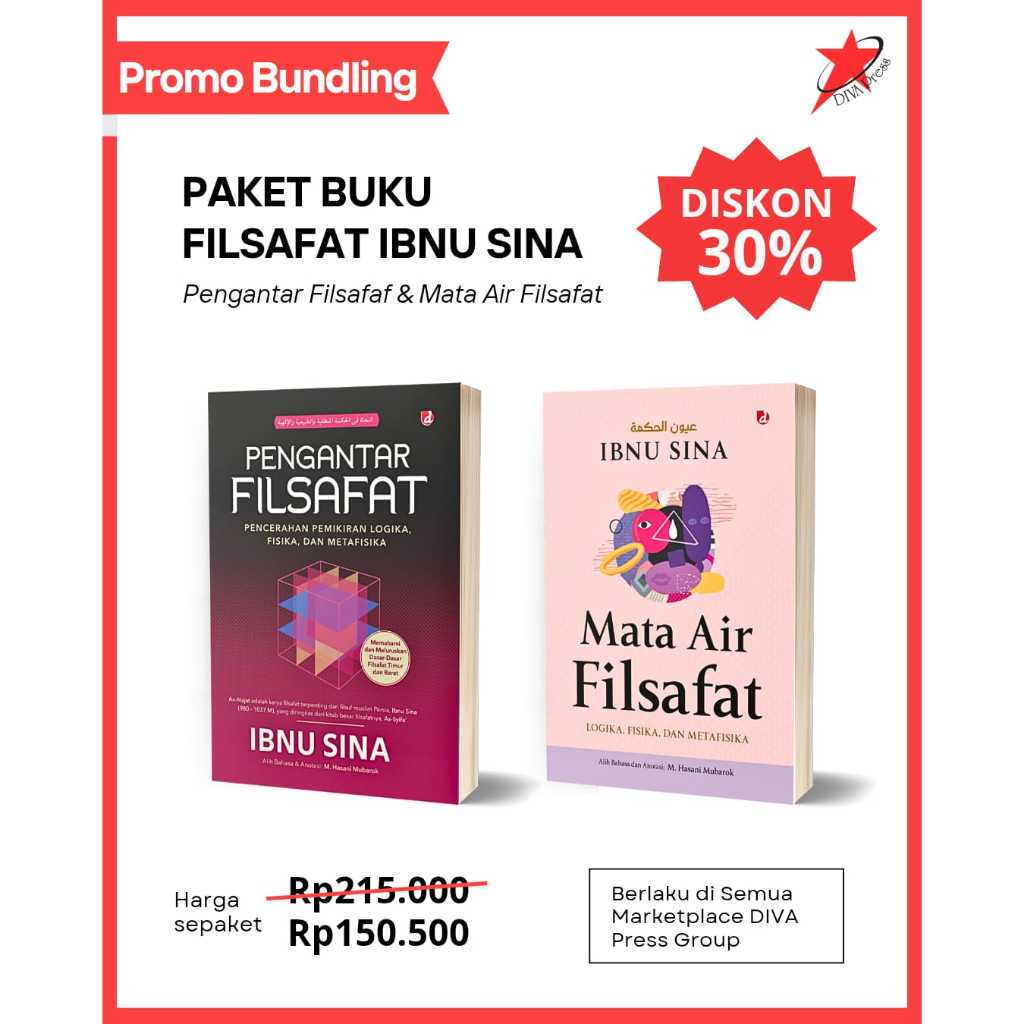 Paket Buku Filsafat Ibnu Sina (Pengantar Filsafat, Mata Air Filsafat) 2 Buku