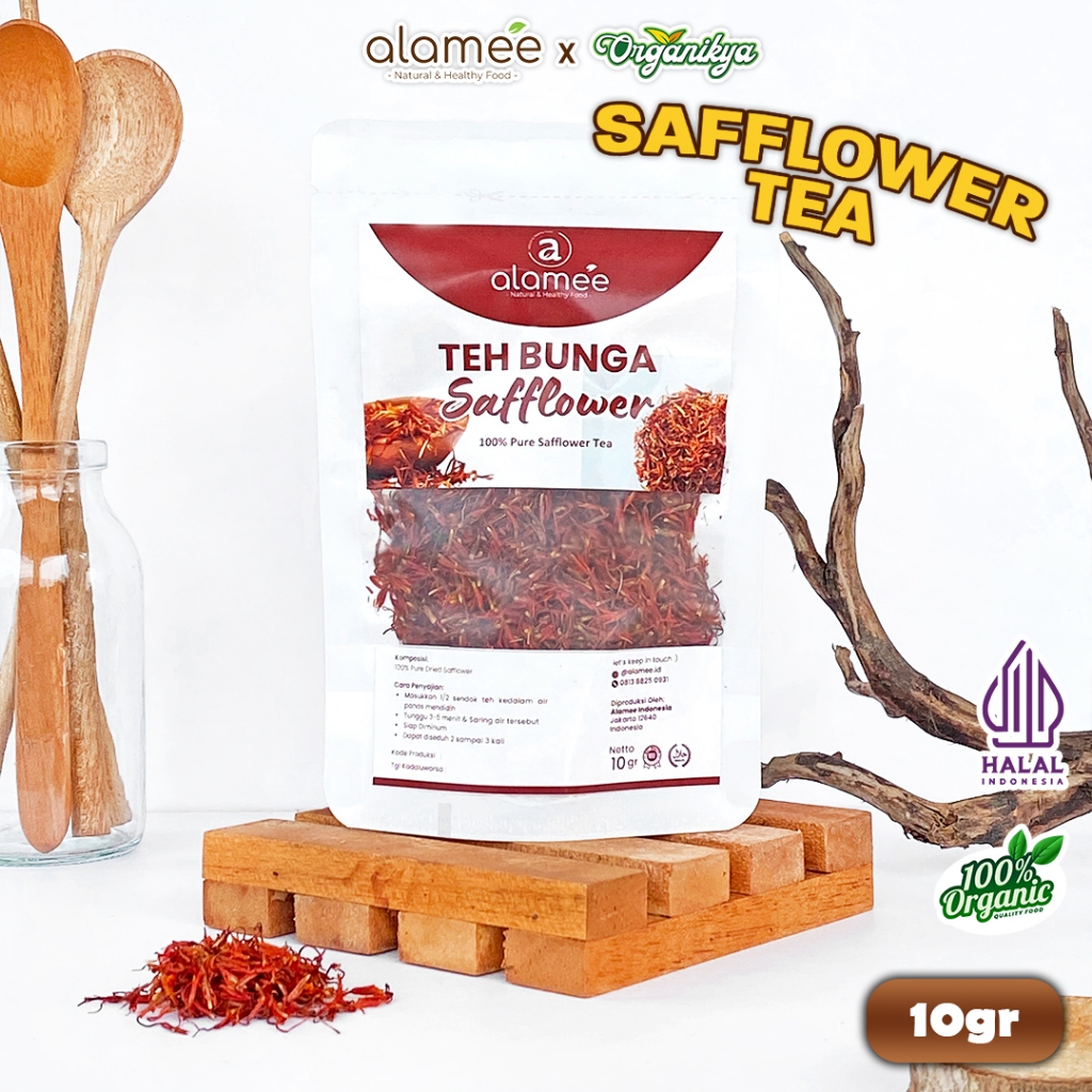 

Teh Bunga Safflower Herbal Tea Original Organik 10gr Alami Siap Seduh Minum Sehat Organic organikya