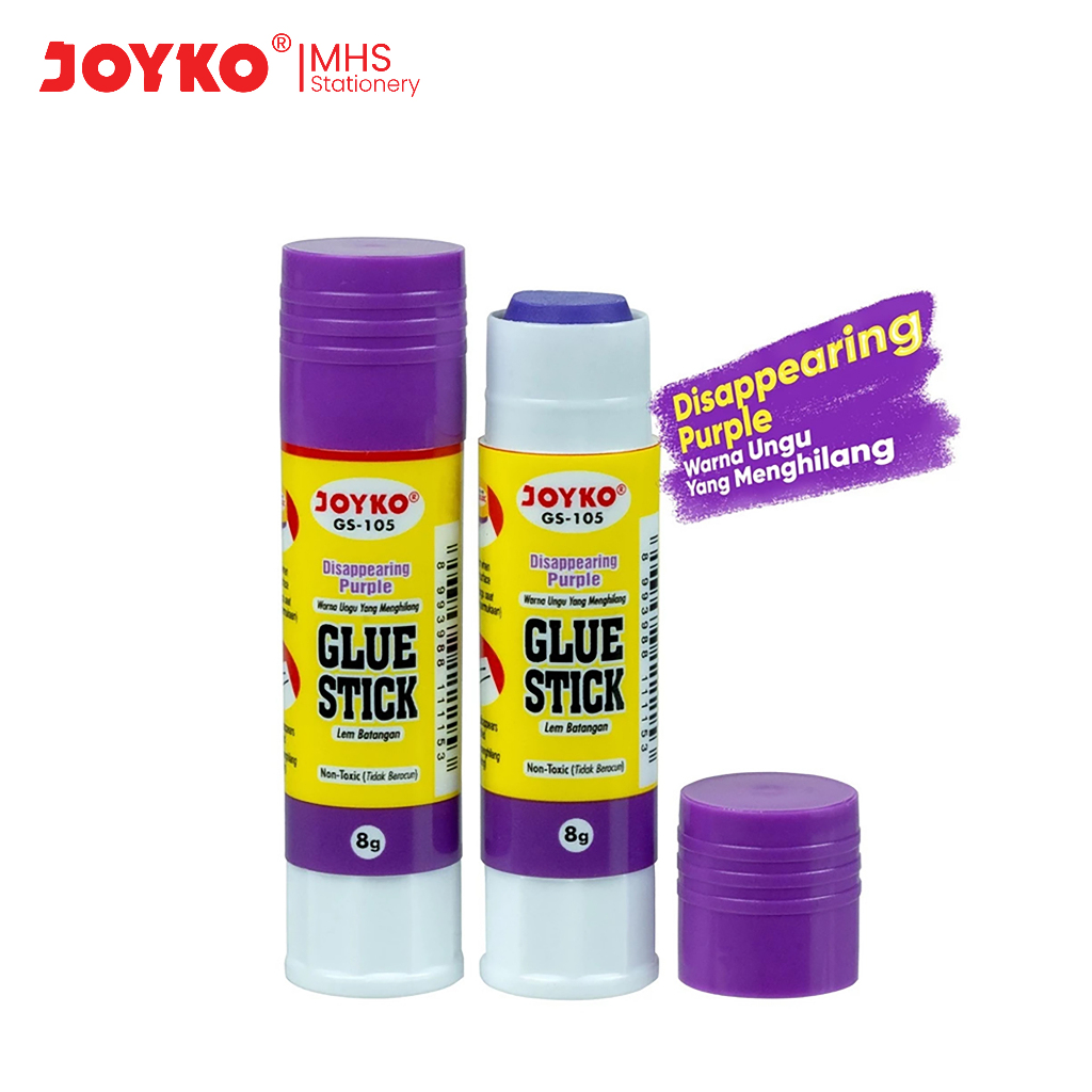 

Glue Stick Lem Batang Joyko GS-105 8gr Disappearing Purple Warna Ungu Yang Menghilang