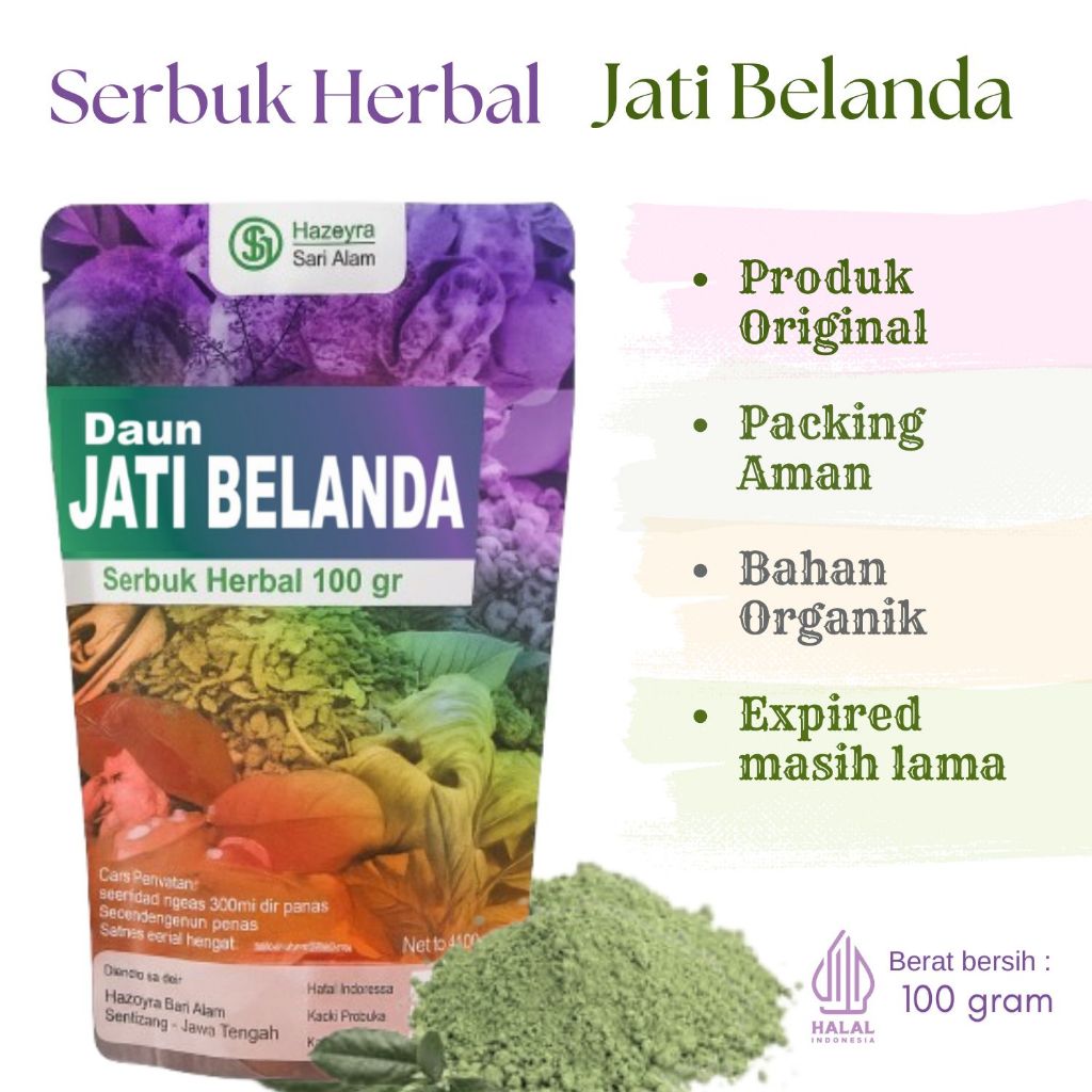 

bubuk serbuk daun jati belanda 100gr