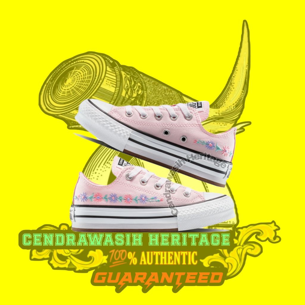 Converse Kids Chuck Taylor All Star Eva Lift Platform Florals Sugar Berry Original