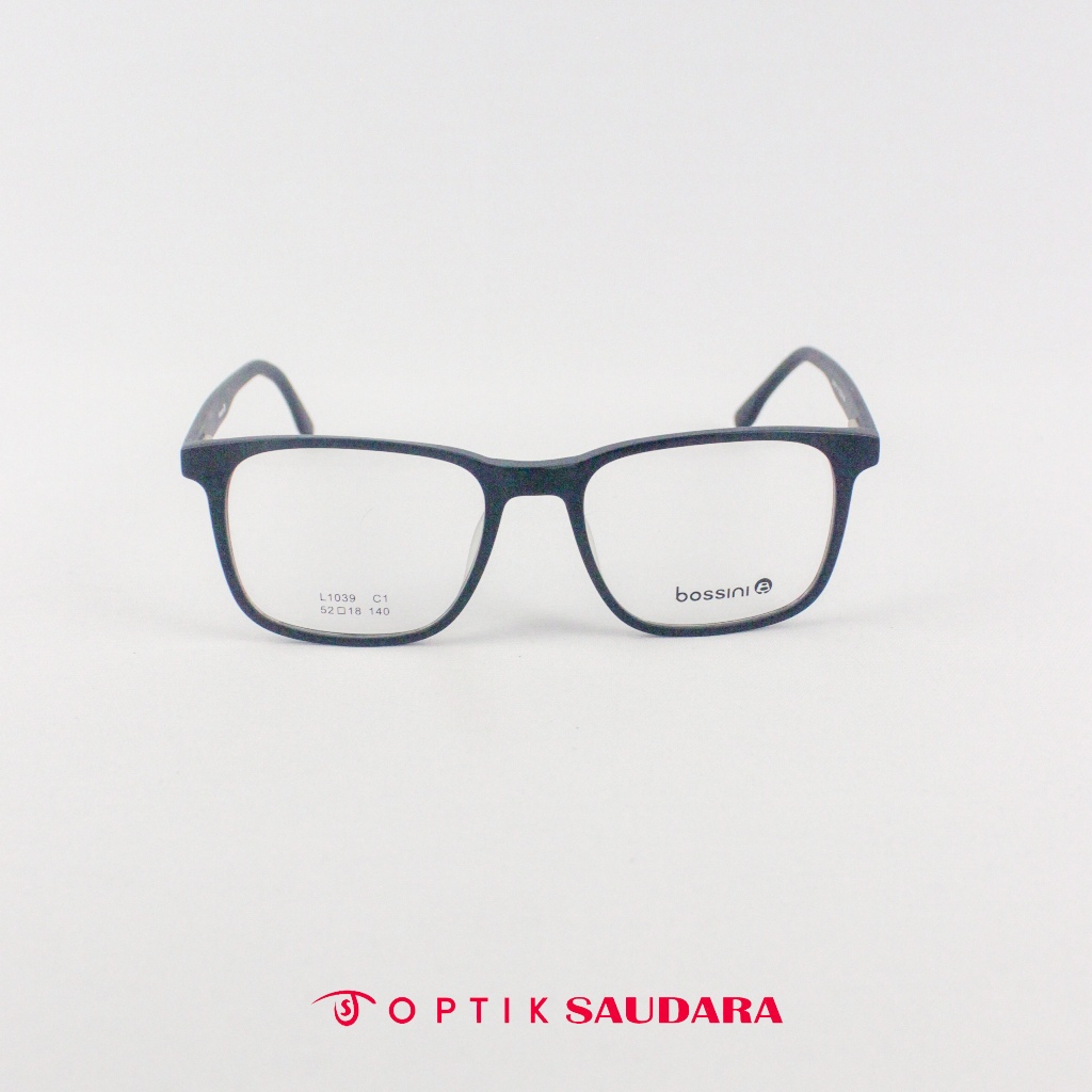 Optik Saudara - Frame Bossini - Kacamata Unisex Model Kotak Stylish F L1039 C1 52