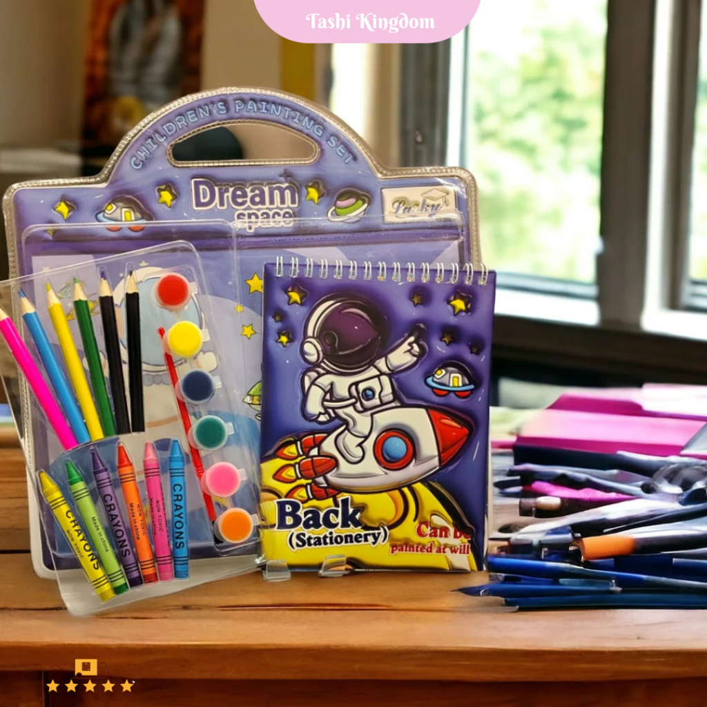 

Alat tulis set mewarnai pensil warna crayon pastel hadiah anak alat lukis karakter menggambar