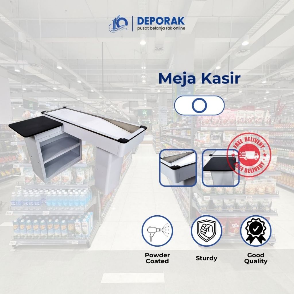 Meja Kasir Minimarket / Meja Toko / Meja Kasir Swalayan / Meja Toko / Meja Kasir Serbaguna / Meja Ek
