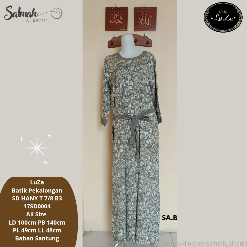 Daster LuZa Batik Pekalongan SD HANY T.7/8 B3 (B)