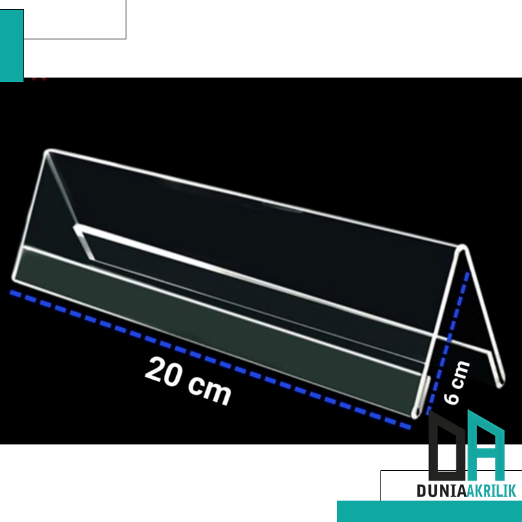 

PAPAN NAMA MEJA SEGITIGA AKRILIK 6X20CM