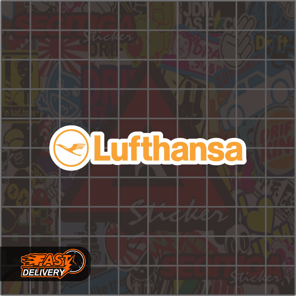 

Sticker Lufthansa Ukuran 10 x 2.3 Cm