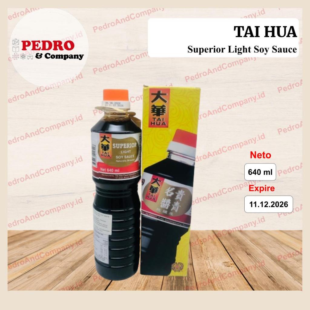

Tai hua superior light soy sauce 640 ml - kecap asin