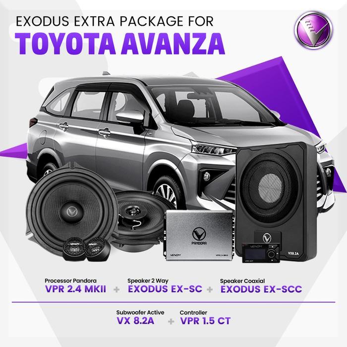 Paket Venom Exodus Extra - Paket Audio Mobil For Toyota Avanza - Paket Audio Mobil - Plug & Play - 1