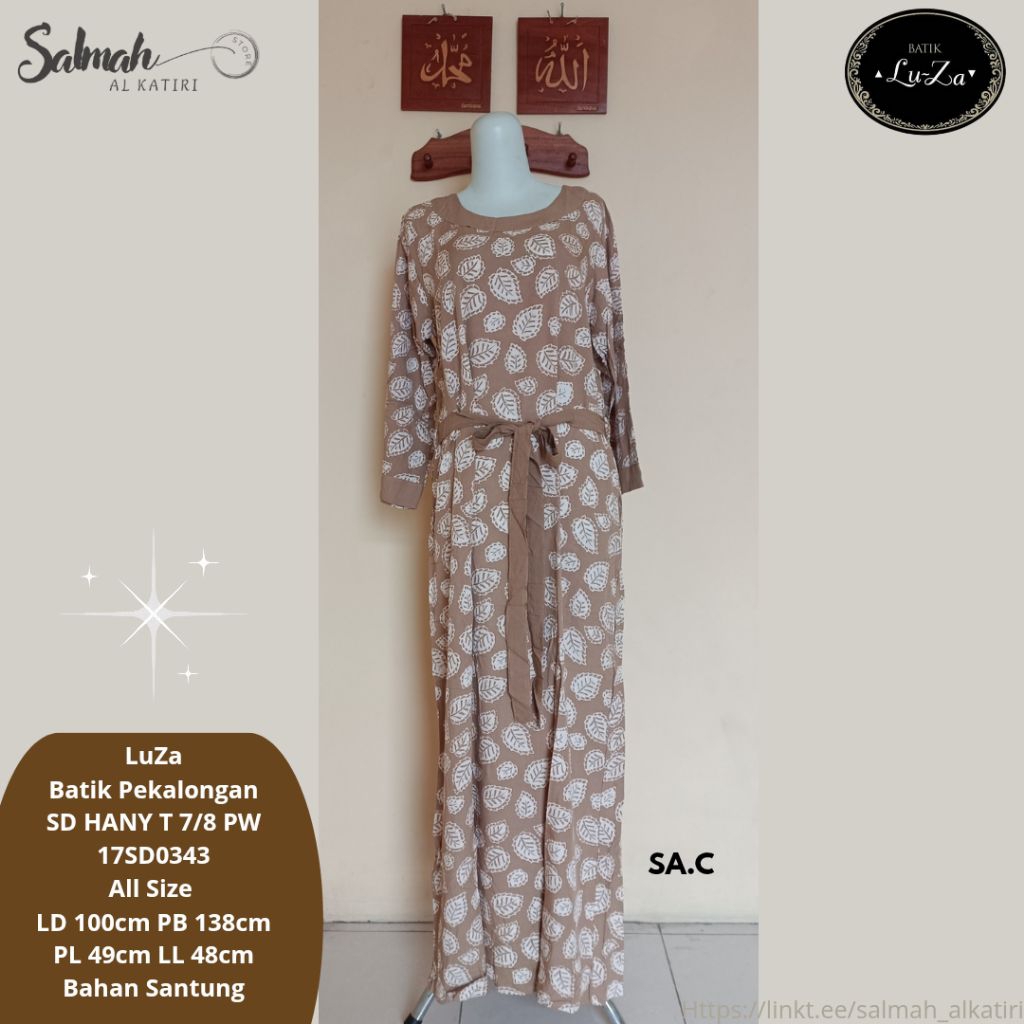 Daster LuZa Batik Pekalongan SD HANY T 7/8 PW (C)