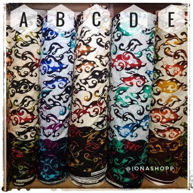 Kain batik katun meteran  motif mega mendung MB-MM