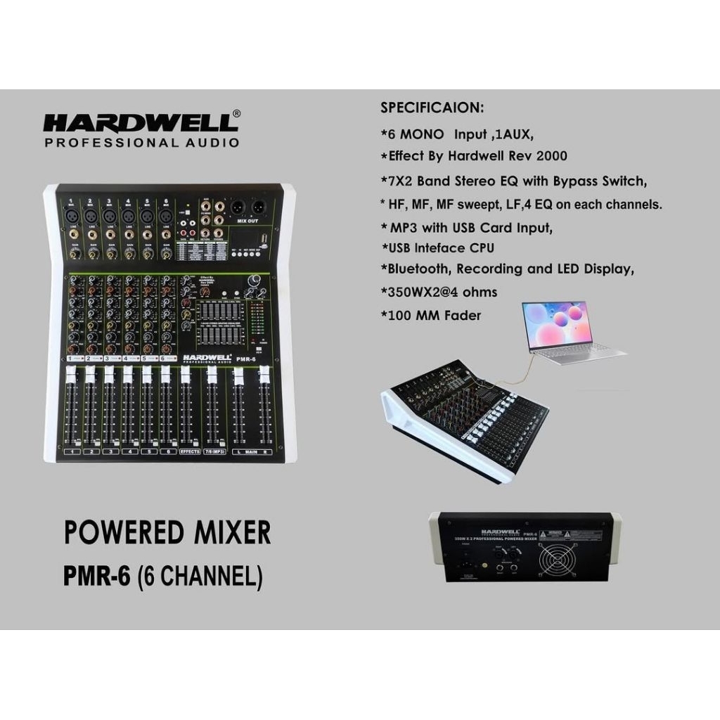 POWER MIXER HARDWELL PMR 6
