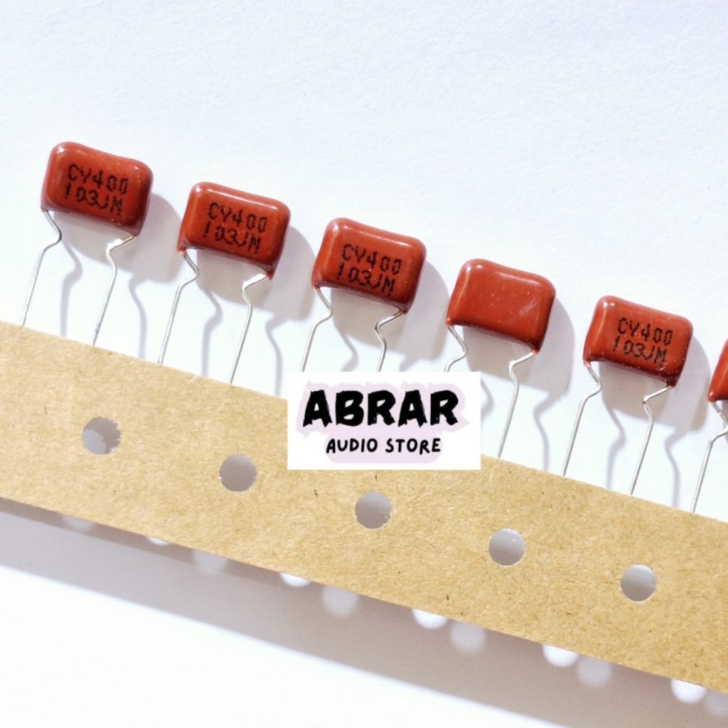 Capasitor Milar Merah 103/400 103J 400V 10Nf 400v P7,5MM