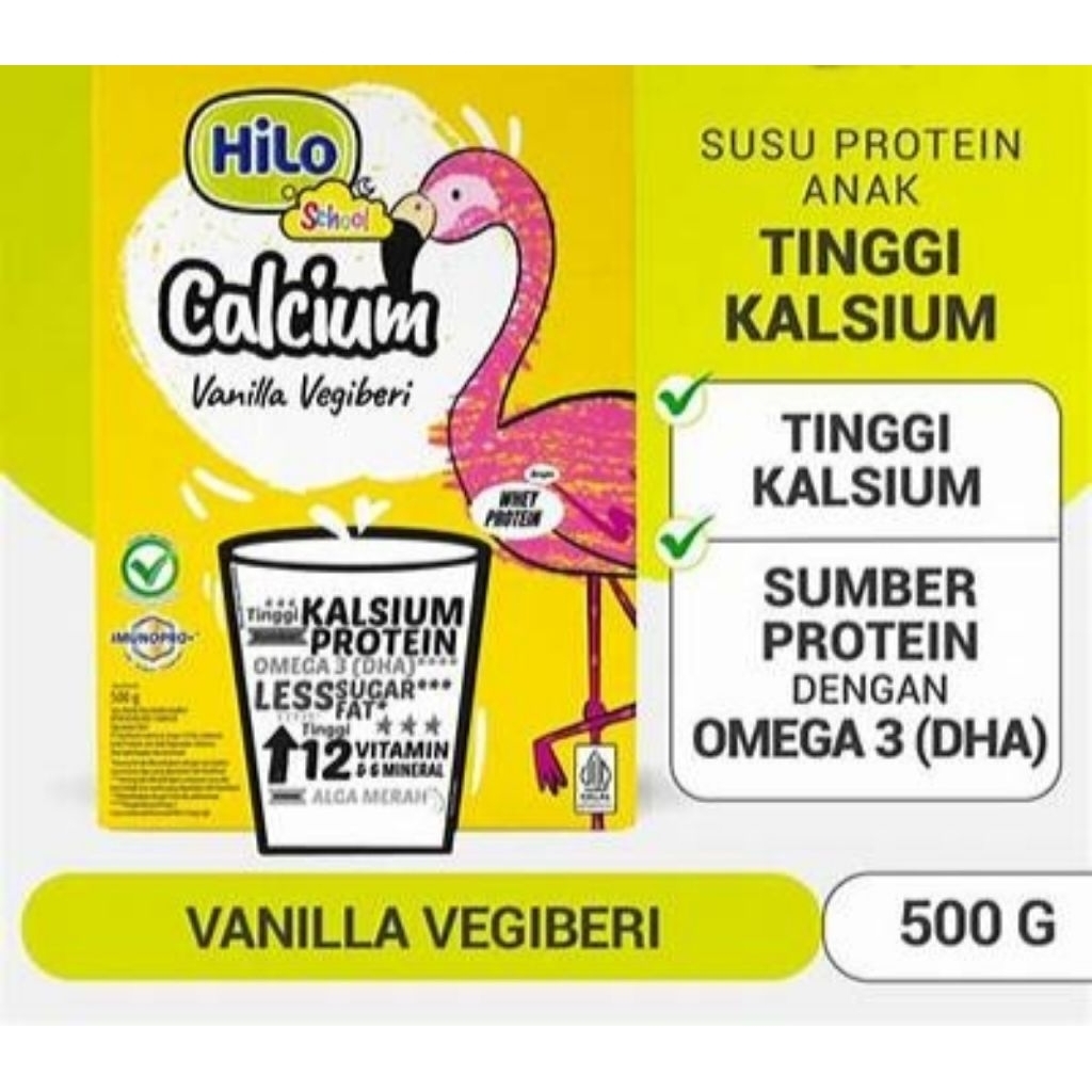

Hilo School Vanilla Vegiberi 500g 1dus isi 12pcs