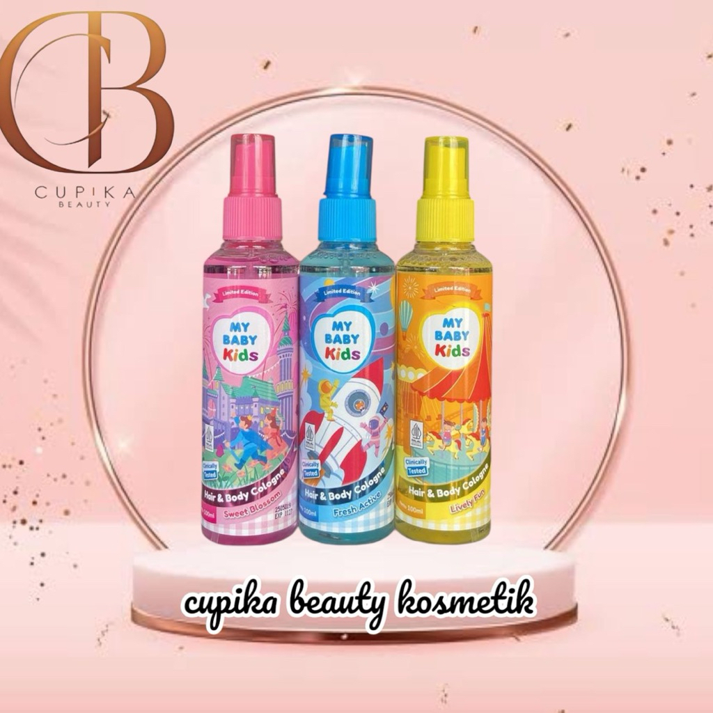 cc,az} MY BABY kids hair & body cologne 100 ml - limited edition wangi dan segar