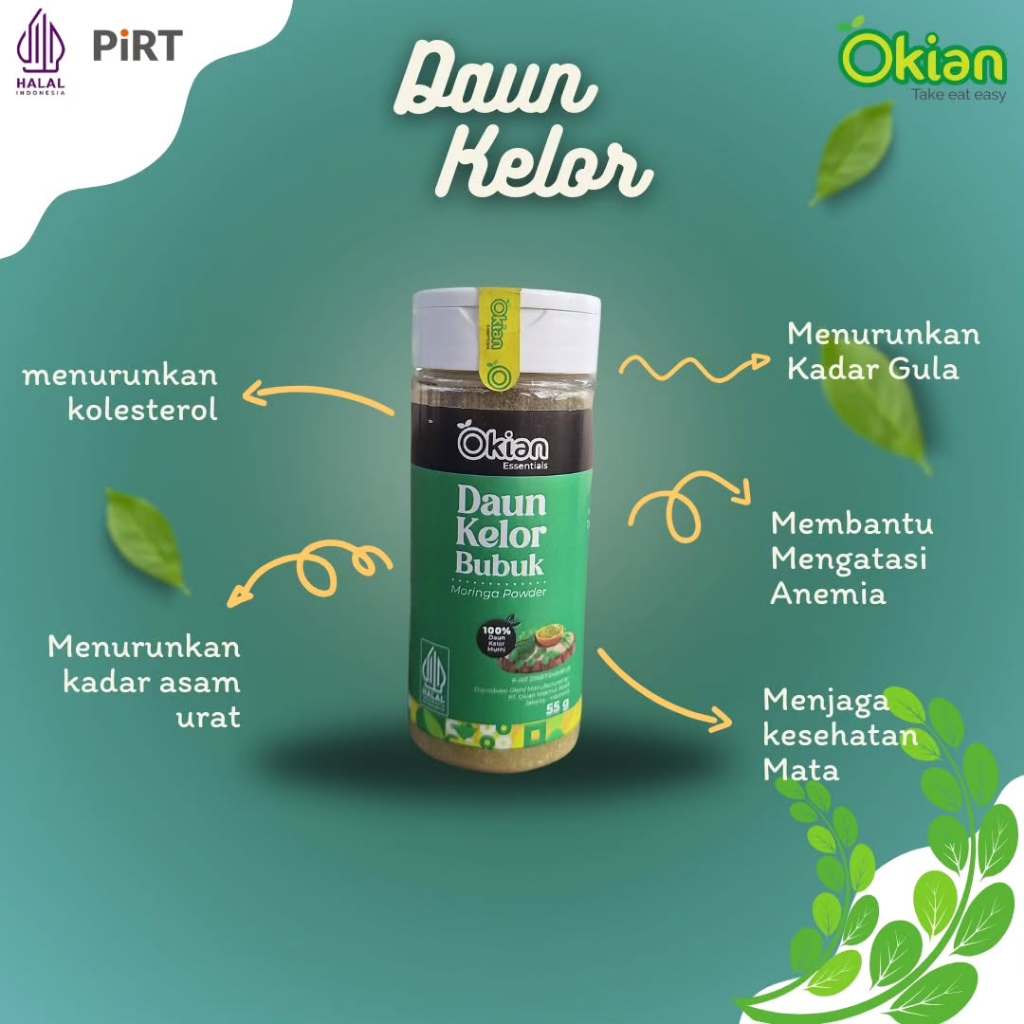 

Okian Moringa Powder 55gram 100% Kelor Alami