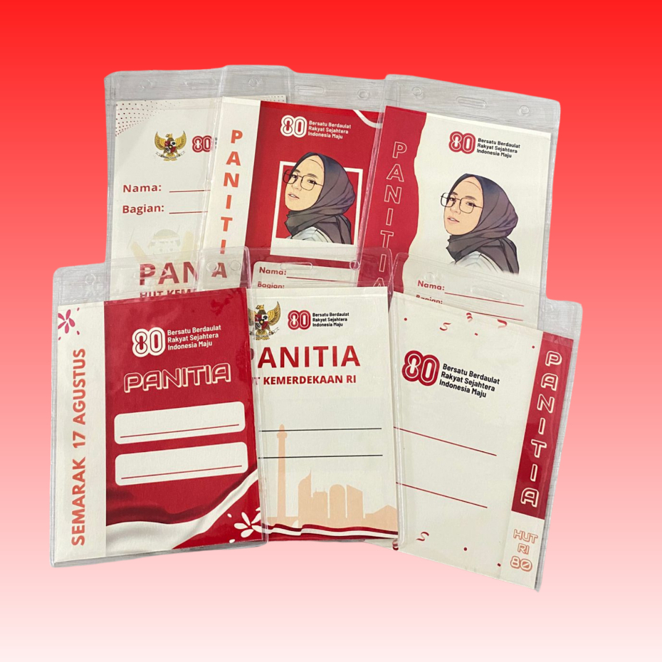 

Name Tag 17 Agustus Merah Putih Custom Nama & Logo – Sudah Termasuk Plastik Holder Transparan