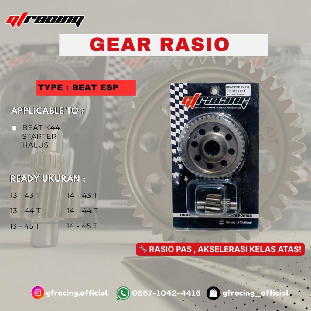 GEAR RASIO BEAT ESP  GF RACING GEAR SET GIGI RASIO MOTOR