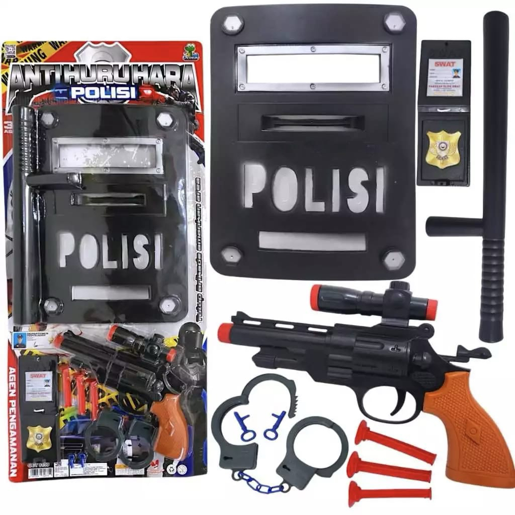 1137 maianan peralatan tameng polisi anak”/mainan polisi set anak”/mainan set perlengkapan polisi
