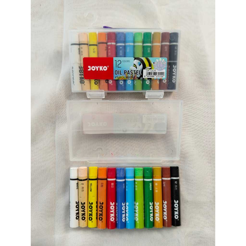 

JOYKO OIL PASTEL BULAT 12 WARNA OP-12CR / OIL PASTEL / CRAYON / JOYKO KRAYON 12 WARNA
