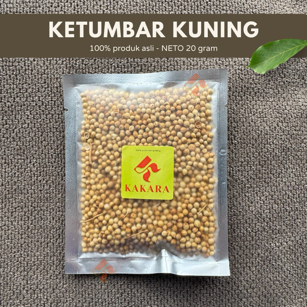 

KAKARA - Ketumbar Kuning / Yellow Coriander 20 gram bumbu dapur bumbu masak kemasan kecil