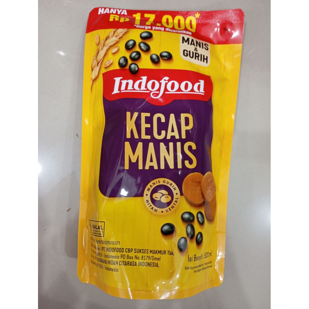 

INDOFOOD Kecap Manis Hitam Gurih Pouch 520ml
