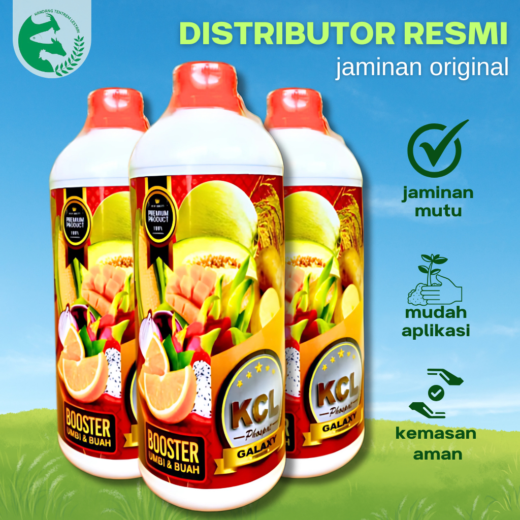 Pupuk Nutrisi KCL PHOSPAT 45% 1 Liter galaxy Boster Umbi & Buah Bawang Jagung Padi Cabe Durian