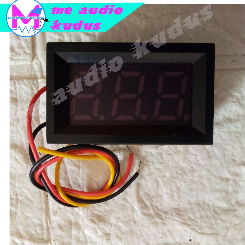 VOLT METER DIGITAL DC 4,5-100V 0,56" INCH +3 KABEL