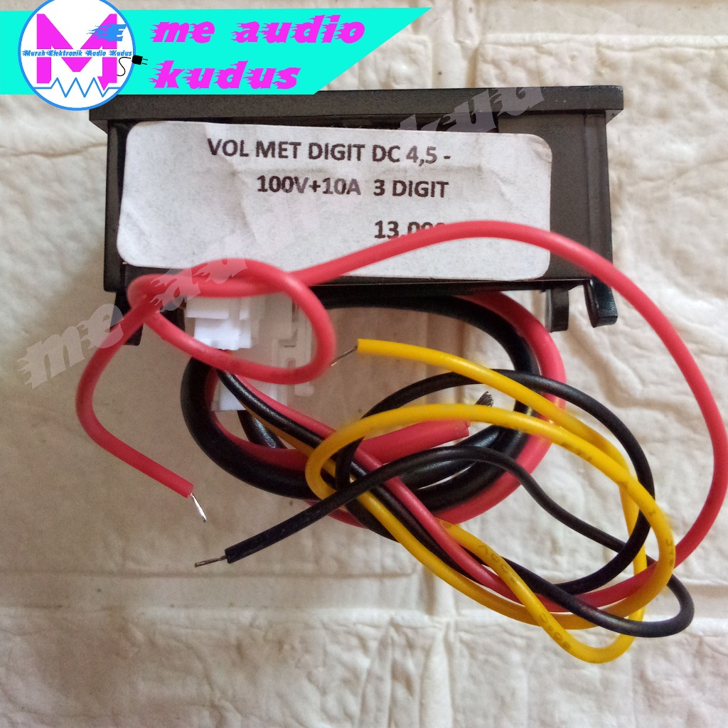 VOLT METER DIGITAL DC 4,5-100V+10AMPER 3 DIGIT