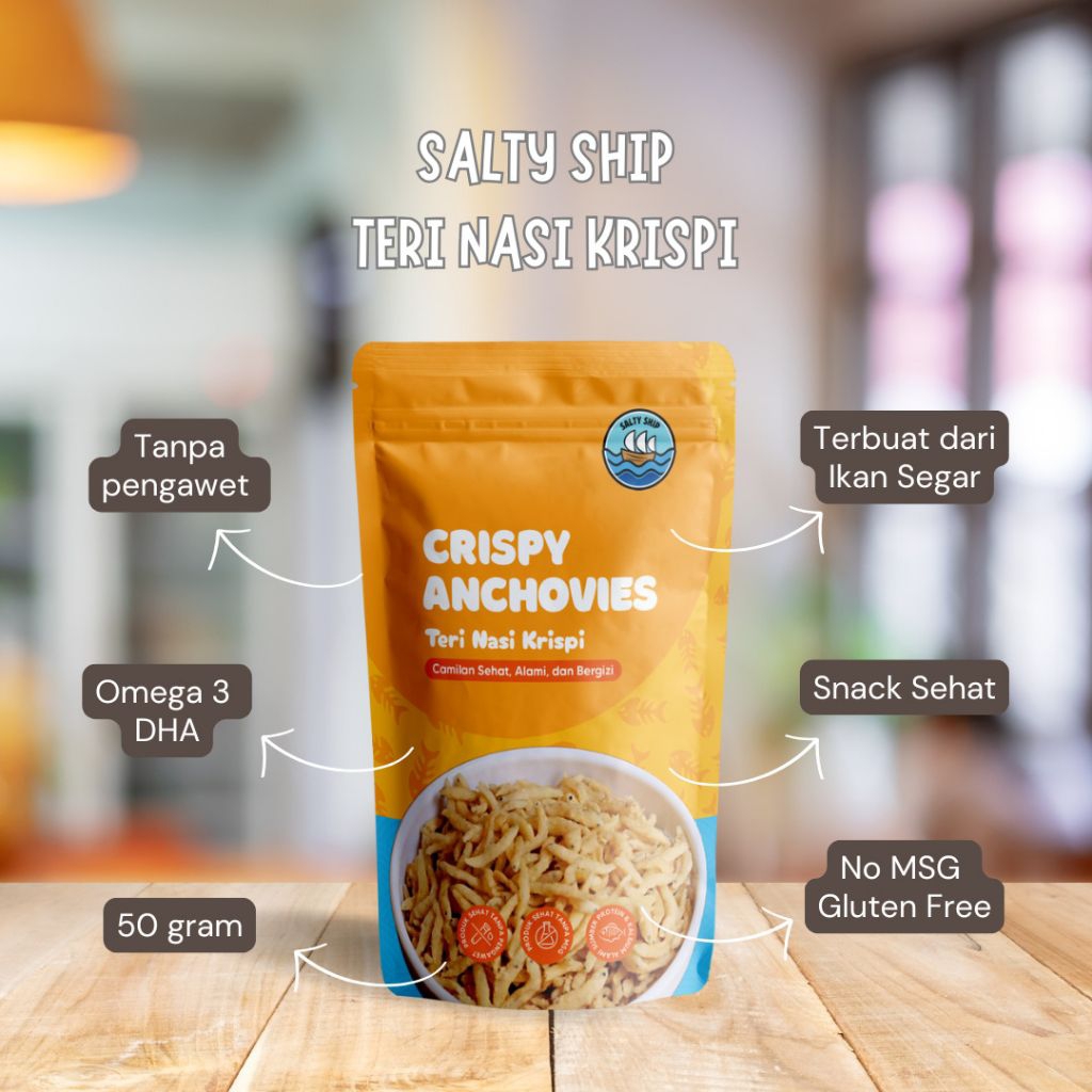 

Teri Nasi Krispi MPASI anti GTM camilan anak balita sehat