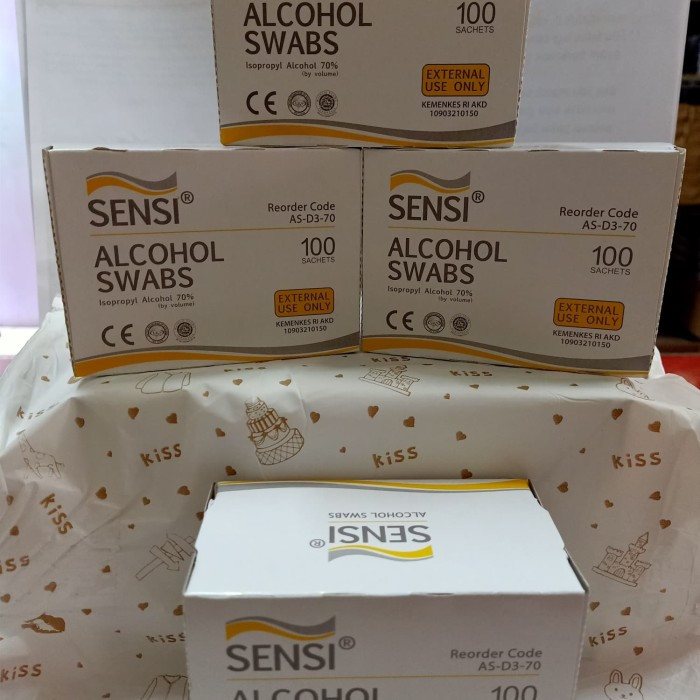 Alkohol Swab SENSI Isi 100 Pcs
