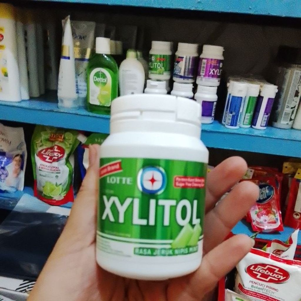 

Lotte Xylitol Permen Karet Rasa Jeruk Nipis Mint 58g